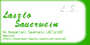 laszlo sauerwein business card